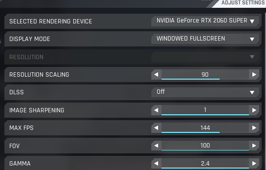 Basic Video Settings